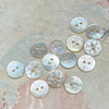 Natural Mother of pearl button shape cutting for clothing making small beans image design women jewelry using animal design 