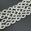 Natural Mother of pearl hollow cutting for necklace making white shell women jewelry oval shape for DIY bracelet brown color