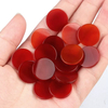 Natural Mother of pearl small round cutting for fashion jewelry making red agate gourd shape plain face small beans bracelet 