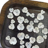 Natural Mother of pearl cabochon flower carving by handmade small size for earrings white shell pretty things inlay jewelry beans 