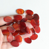Natural Mother of pearl oval shape cutting small cabochon for rings inlay using red beans agate stone women jewelry design 