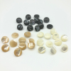 Natural Mother of pearl round beans for clothes button design cutting brown shell women clothes small size fashion design lady