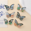 Natural Mother of pearl round cabochon butterfly design women jewelry beans parts necklace design making DIY fashion 