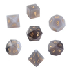 Natural Mother of pearl cube shape cutting gray agate dice for play for man small beans pretty things by stone onxy cabochon 