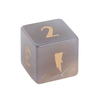 Natural Mother of pearl cube shape cutting gray agate dice for play for man small beans pretty things by stone onxy cabochon 