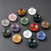 Natural Mother of pearl flower shape cutting higt thickness colorful stone for women plaything red stone parts small beans earrings