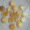 Natural Mother of pearl small cabochon beans for earrings design making flower shape women jewelry design using DIY inlay 