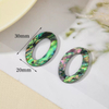 Natural Mother of pearl hollow pendant women jewelry earrings making abalone shell drop shape cutting bigger pendant fashion 