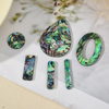 Natural Mother of pearl hollow pendant women jewelry earrings making abalone shell drop shape cutting bigger pendant fashion 