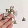Natural Mother of pearl triangle shape design cutting jewelry inlay making earrings women necklace black shell rings design 