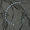 Natural Mother of pearl small beans cutting necklace design for jewelry cabochon shape little things shiny parts bombe face circle 