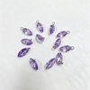 Natural Mother of pearl drop shape cutting crystal face carving for earring parts small things pink color bracelet design making 