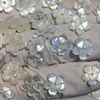 Natural Mother of pearl flower design carving girl jewelry making DIY white shell necklace beans small parts pretty things small cabochon