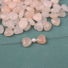 Natural Mother of pearl heart shape cutting bombe face small beans for necklace design using parts rose crystal cabochon design