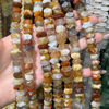 Natural Mother of pearl small beans cutting red agate for women necklace design making fashion design for bracelet making 