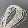 Natural Mother of pearl small beans ball shape cutting white shell bracelet DIY cabochon shape oval design for chain using parts