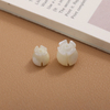 Natural Mother of pearl flower shape cutting white shell bracelet design small beans pretty things cabochon design embossment 