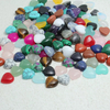 Natural Mother of pearl heart shape carving small cabochon for rings design jewelry colorful stone necklace making inlay DIY