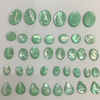Natural Mother of pearl green shell cabochon cutting for earrings making inlay design colorful beads small parts oval shape DIY
