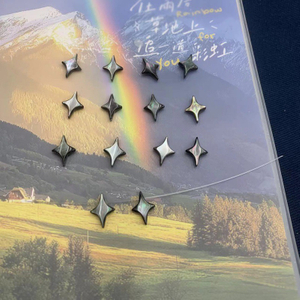 Natural Mother of pearl cabochon cutting for jewelry inlay making earring women necklace small beans square shape flat face 