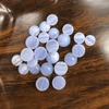 Natural Mother of pearl round cabochon for rings making design blue stone jewelry necklace design inlay small beans crystal