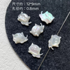 Natural Mother of pearl image cutting oval cabochon embossment for pendant inlay design black shell women necklace making 
