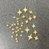 Natural Mother of pearl small beans little star cabochon for earrings design clover cutting inlay bracelet lady jewelry yellow shell