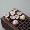 Natural Mother of pearl flower shape carving for earrings making colorful handmade small beans for chain DIY using women jewelry