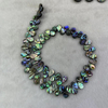 Natural Mother of pearl drop shape necklace abalone shell small beans women jewelry DIY chain plaint face drop cabochon 