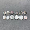Natural Mother of pearl Virgin design for pendant religion style jesus maria design jewelry inlay making round design embossment