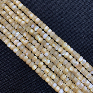Natural Mother of pearl disc shape necklace for women jewelry making beads brown color shell bracelet oval design chain making
