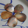 Natural Mother of pearl pendant design black shell drop shape arring making women jewelry fashion design necklace DIY inlay