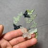 Natural Mother of pearl butterfly shape cutting agate stone jewelry pendant design necklace making jade animal shape carving 