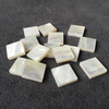 Natural Mother of pearl square shape cutting high thickness for jewelry pendant making white shell oval shape earring design 
