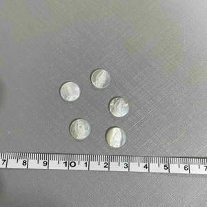 Natural Mother of pearl guadalupe design cutting image pendant making round icons cabochon for women jewelry inlay design beads