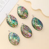 Natural Mother of pearl abalone shell pendant original shell jewlry making earring design colorful handmade parts necklace 