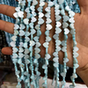 Natural Mother of pearl blue shell star shape necklace design for women small heart chain making bracelet DIY clover design