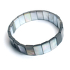 Natural Mother of pearl shell bracelet design for women fashion jewelry making square shape black shell white shell necklace 