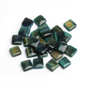 Natural Mother of pearl stone beads jewelry chain design making square shape for necklace malachite stone lapis fashion jewelry