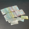 Natural Mother of pearl rectangle shape cutting raw material for jewelry making inlay colorful shell bigger size plain face square 