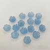 Natural Mother of pearl small beans cutting women jewelry making design agate for necklace DIY parts using blue stone cabochon shape 