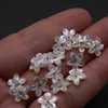 Natural Mother of pearl pretty things for jewelry flower design cutting for women necklace making earrings small beans cabochon shape 