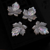 Natural Mother of pearl leaf shape cutting for pendant design making cabochon bigger size small beans for women jewelry image 