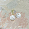 Natural Mother of pearl button shape cutting for clothing making small beans image design women jewelry using animal design 