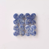 Natural Mother of pearl clover shape cutting red stone small things for women jewelry making inlay pendant earrings DIY flower