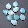 Natural Mother of pearl leaf shape cutting for chain design amazon stone blue stone small beans jewelry DIY earrings making 