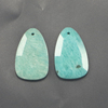 Natural Mother of pearl drop shape cutting Amazon face carving for women pendant making design crystal bigger size double face 