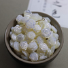 Natural Mother of pearl rose flower cutting double side for bracelet making small things pretty beans women jewelry DIY using 