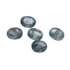 Natural Mother of pearl oval shape cutting cabochon for rings inlay design making garden crystal green color face cutting bracelet 