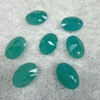 Natural Mother of pearl small beans cutting face cabochon oval shape for rings inlay design making amazon stone blue stone bombe